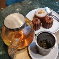 Cannelé, Saint James and tea at Cassonade Cannelés & Spécialités in Bordeaux