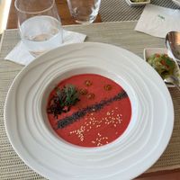 Beet/melon soup at Yogi Booster in Lausanne