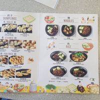 Menu at Mason's Dumpling Shop in Aurora