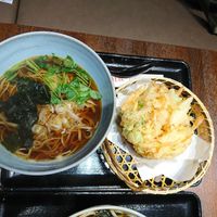 Tempura soba at Takaosan Sumika in Hachioji