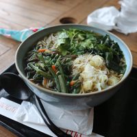 wild veggie ramen, bigger than it looks! at Takaosan Sumika in Hachioji