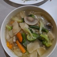 Hearty, warm, tasty noodle soup - perfect during the cold weather at Tibet Kitchen in Katoomba
