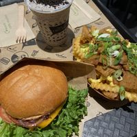 Vegan Burger, Cookies and Cream Milkshake and Kebab Fries   at VINCENT - Schönhauser Allee Arcaden in Berlin