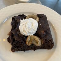 Banana brownie.   So yum!  at Vegan & Beyond in Seoul
