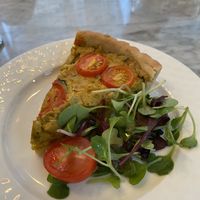 Garden veggie quiche!  at Vegan & Beyond in Seoul