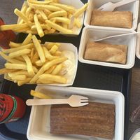 Kaassouffle, maxicado (mexicano)  at De Friterie in Smilde