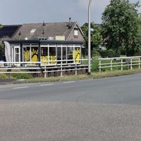 View from the other side of the canal at De Friterie in Smilde