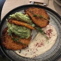 Sweet potato cutlets  at Holi Yoga & Cafe in Moscow