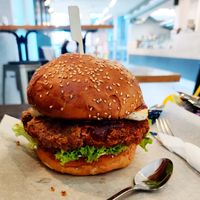 Bean burger at IBA.TU Bistro in Vysoke Tatry