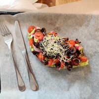 Avocado toast at IBA.TU Bistro in Vysoke Tatry