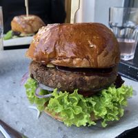 Vegan burger at IBA.TU Bistro in Vysoke Tatry