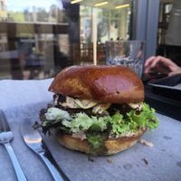 Goat cheese burger at IBA.TU Bistro in Vysoke Tatry