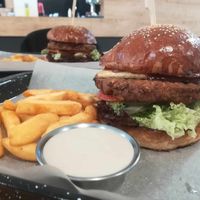 burger at IBA.TU Bistro in Vysoke Tatry