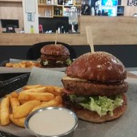 burger at IBA.TU Bistro in Vysoke Tatry