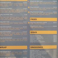 Menu front at IBA.TU Bistro in Vysoke Tatry