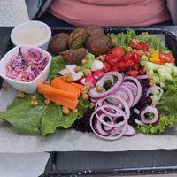 Falafel salad at IBA.TU Bistro in Vysoke Tatry