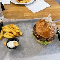 Burger and fries  at IBA.TU Bistro in Vysoke Tatry