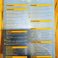 Menu. at IBA.TU Bistro in Vysoke Tatry