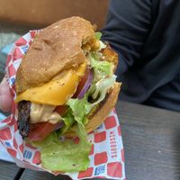 Chick’n deluxe burger   at Wise Boys Burgers - Auckland CBD in Auckland
