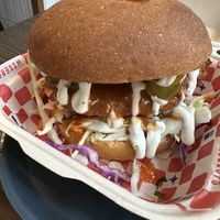 Spicy buffalo chicken burger   at Wise Boys Burgers - Auckland CBD in Auckland