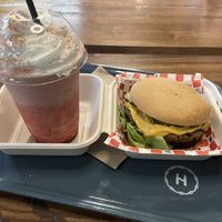 shake and burger  at Wise Boys Burgers - Auckland CBD in Auckland