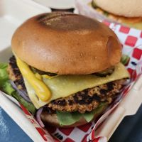 Classic Cheese Burger at Wise Boys Burgers - Auckland CBD in Auckland
