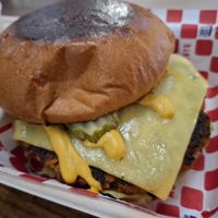Cheese burger at Wise Boys Burgers - Auckland CBD in Auckland