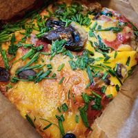 Pizza slice at Tart Bakery - Queen St in Auckland