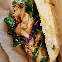 Lemon chick'n roll at Tart Bakery - Queen St in Auckland