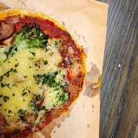 The pizza was delicious. Ask for it warmed! at Tart Bakery - Queen St in Auckland