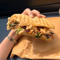 lemongrass chickn sandwich  at Tart Bakery - Queen St in Auckland