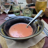 Gazpacho  at Green&Burger - Biocenter in Barcelona