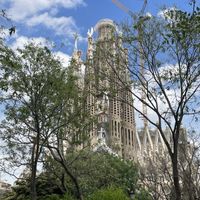 View from our seat in the restaurantt  at Green&Burger - Biocenter in Barcelona