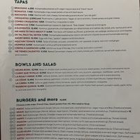 Carte   at Green&Burger in Barcelona