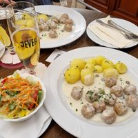 The vegan Königsberger klopse. Really tasty! at Kartoffelhaus in Gottingen