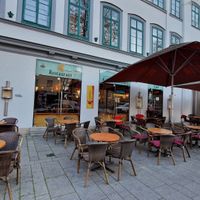 Outside the restaurant.  at Kartoffelhaus in Gottingen