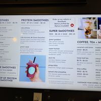 Half of the menu. I forgot to take a picture of the other half of the menu that list the açai bowls.  at The Wellness Bar in Hayden