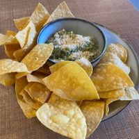 Artichoke dip at Grounds & Greens Cafe in White Rock
