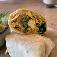 Brekkie wrap.  at Grounds & Greens Cafe in White Rock