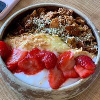 Yogurt bowl  at Grounds & Greens Cafe in White Rock