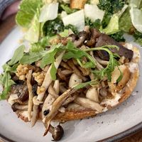 Mushroom toastt  at Grounds & Greens Cafe in White Rock