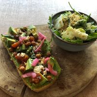 Greens toastie. at Grounds & Greens Cafe in White Rock