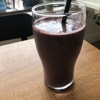 Blueberry chia smoothie. at Grounds & Greens Cafe in White Rock