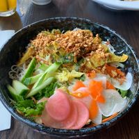 Turmeric fish  at Chi in Vancouver