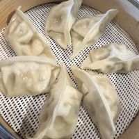 Vegan dumplings   at Chi in Vancouver