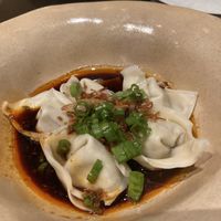 Spicy truffle wontons  at Chi in Vancouver