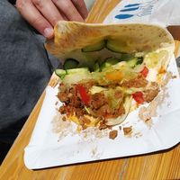 "Gyros" from Vegan Junk Food at Vegan Sunday Market in Budapest