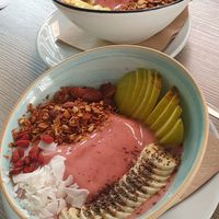 Big Banana smoothie bowls at Montroig Cafe in Sitges