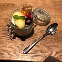 Vegan panacotta at Güterhof in Schaffhausen