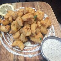 Mushroom calamari at Neon Tiger in Charleston